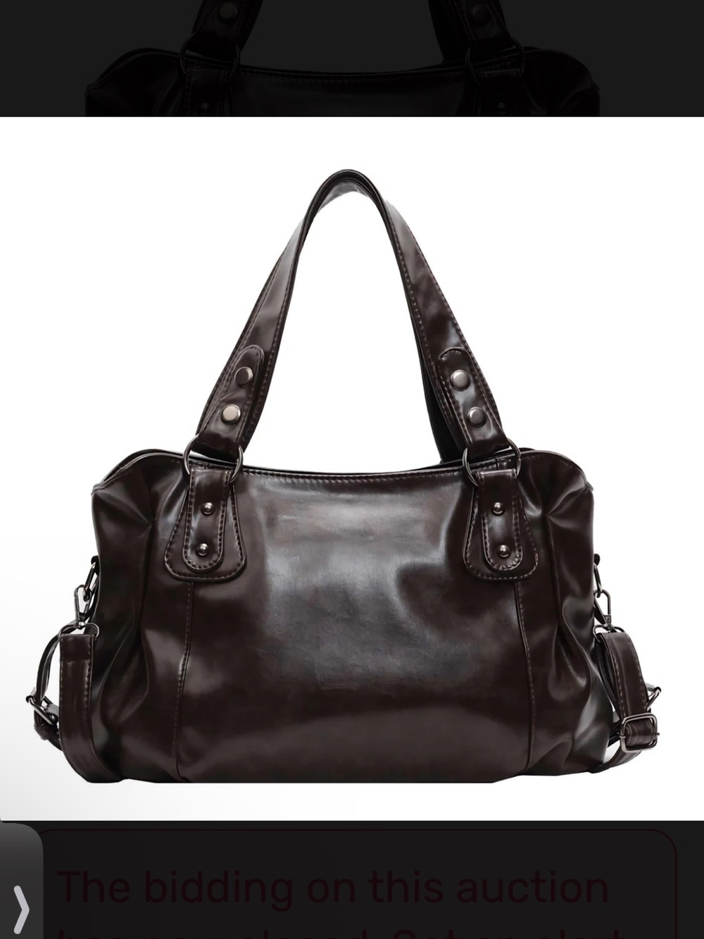 Faux Leather Handbag- NWOT